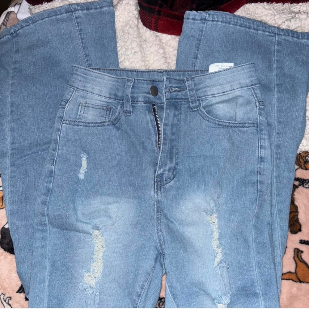 UNIF Light Blue Flare Jeans